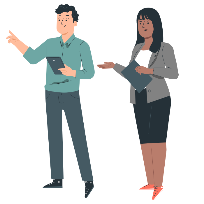 Digital communication and networking professionals discussing strategies at 12Port event.