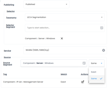 12 Port Horizon Policy Configuration screenshot
